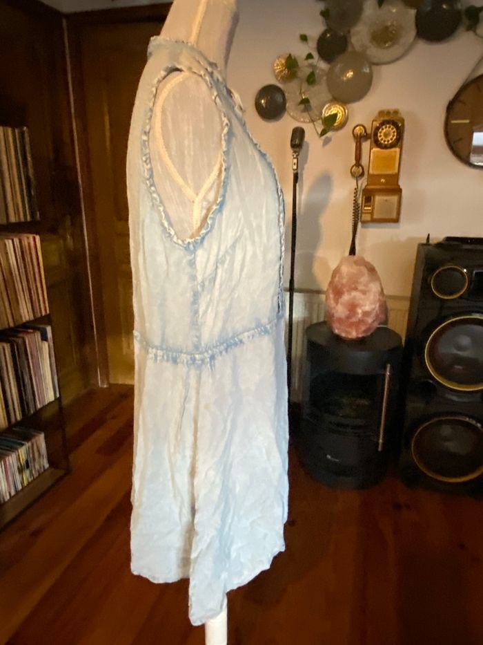 Robe sans manches bleu clair Laura D – Taille L - photo numéro 5