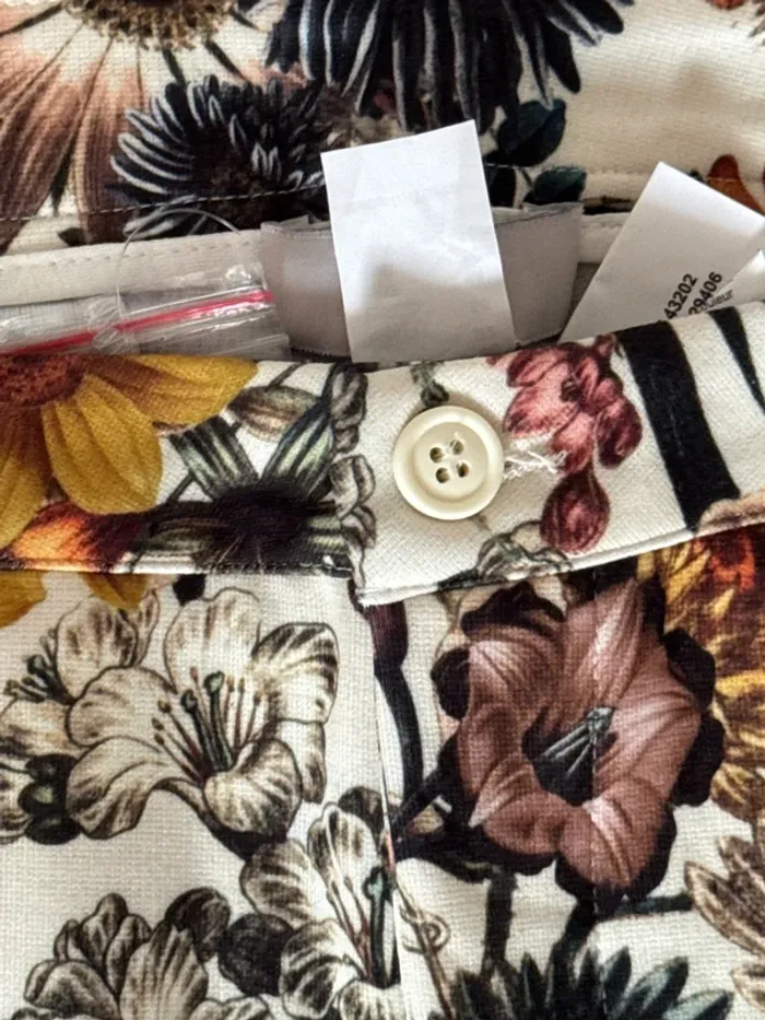 Pantalon à imprimé floral marque Heine taille 50 - photo numéro 4