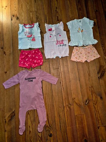 Lot de 4 pyjamas pour bébé fille
