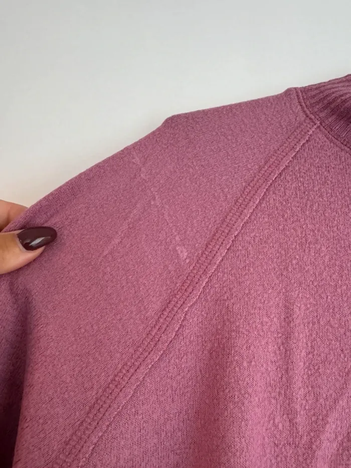Pull col cheminé abercrombie & fitch vieux rose - photo numéro 6