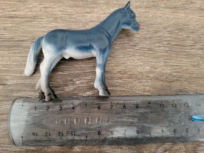 Lot de 8 petits chevaux en Plastique - photo numéro 2