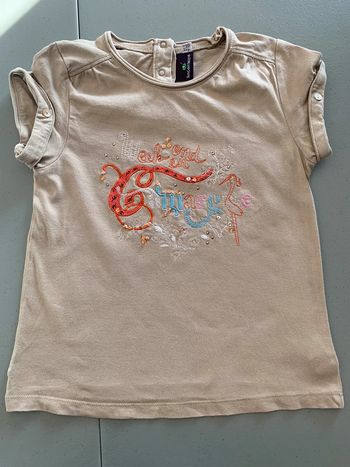 Tee shirt beige Sergent Major - 4 ans