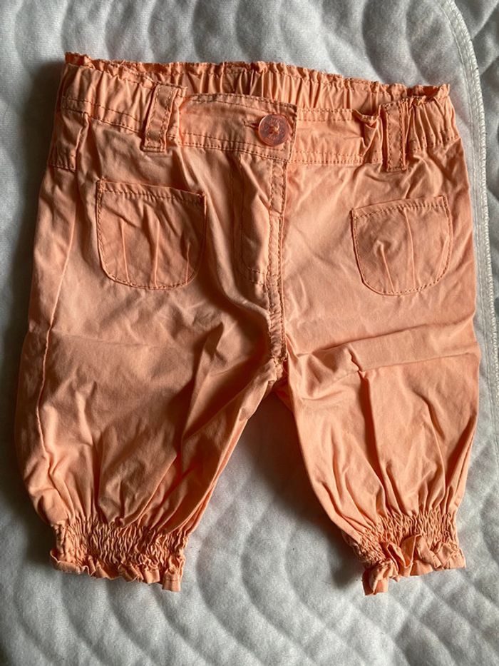 Pantalon léger rose/saumon bébé 12 mois TAO