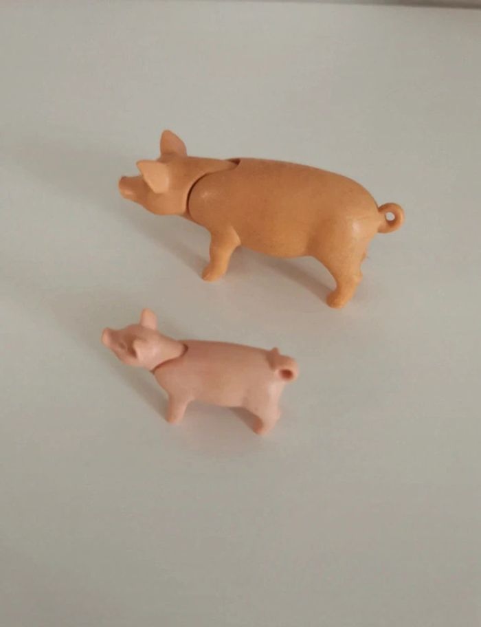Playmobil lot animaux cochon et son petit porcelet - photo numéro 2