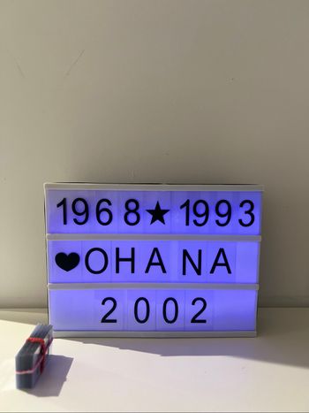 Boîte lumineuse message