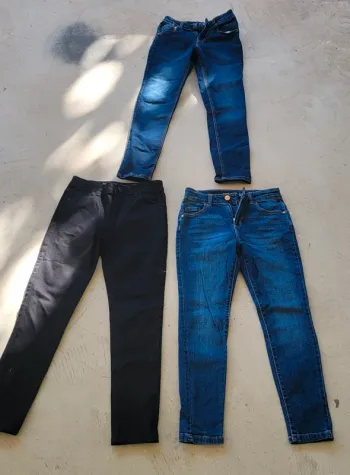 3 pantalon fille skinny