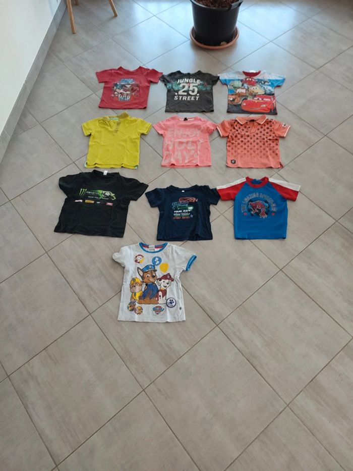 Lot de 10 Tshirt garçon été 5-6 ans