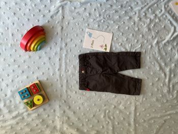 pantalon gris  taille réglable 3 mois obaibi