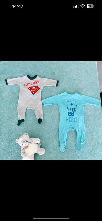 Lot de 2 pyjama 1 mois