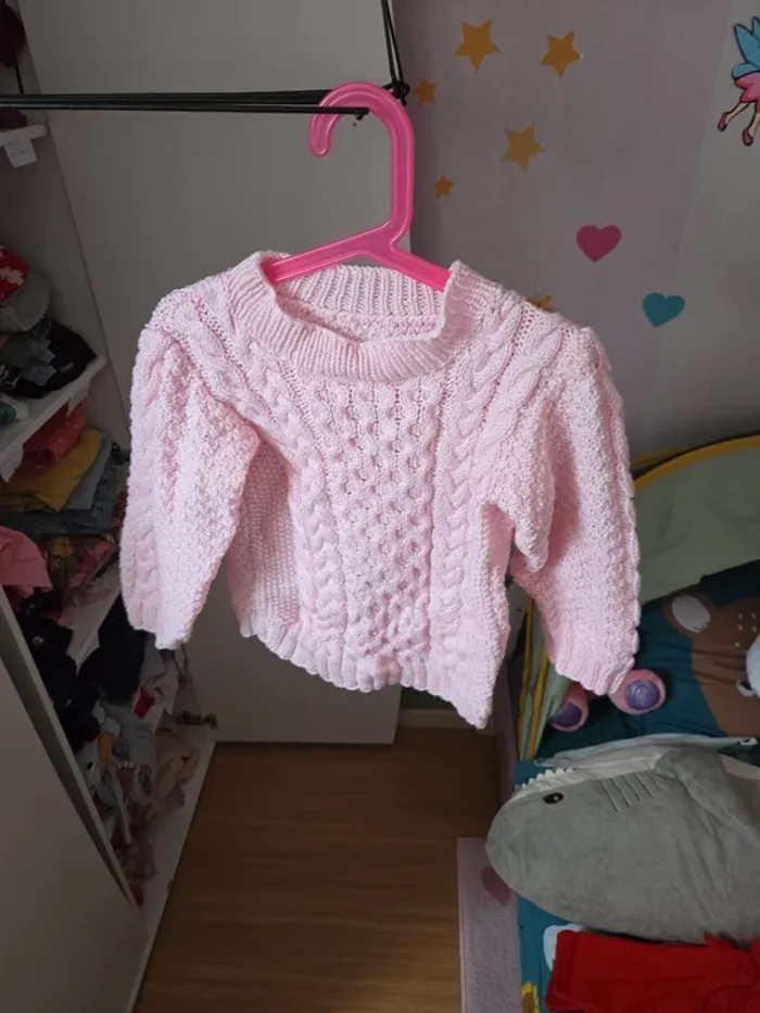 Pull fait main taille 8 ans - photo numéro 2