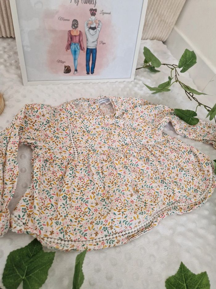 🌸 Jolie blouse florale Vertbaudet 🌸 - photo numéro 2