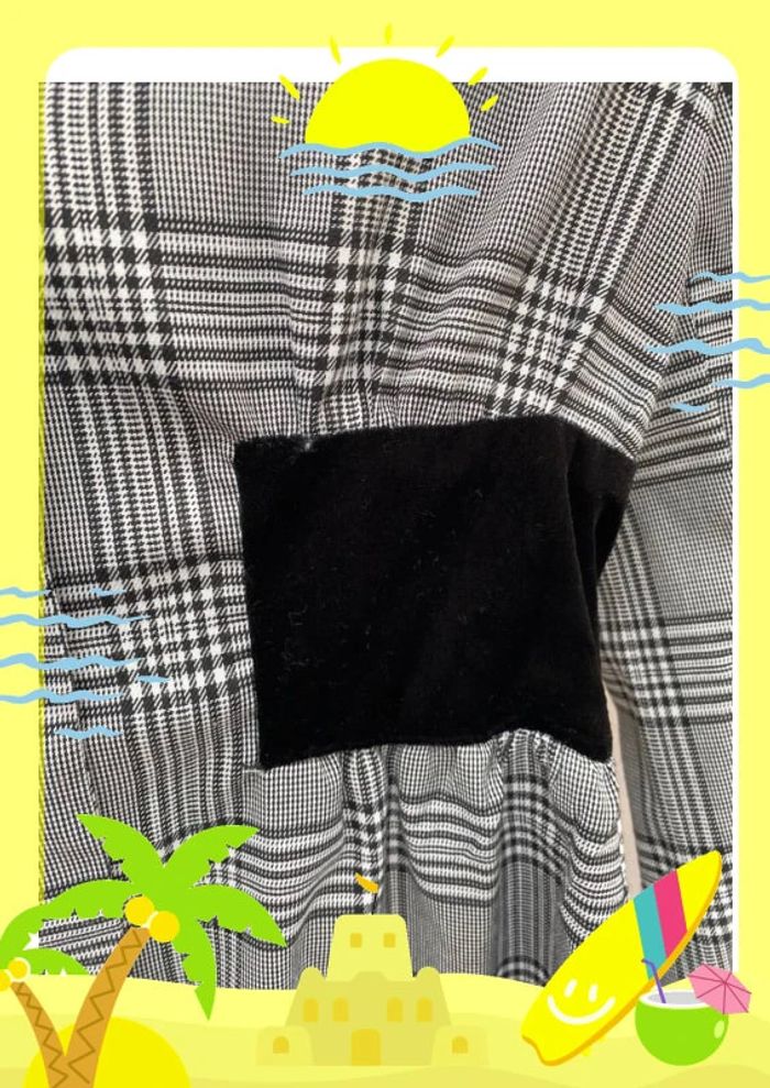 Blazer à carreaux avec boutons S 36 simplee shein - photo numéro 3