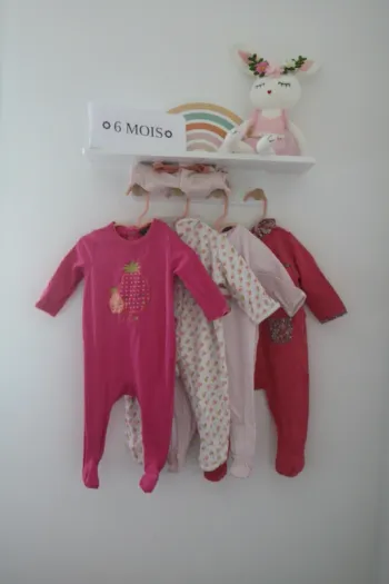 Lot pyjamas automne fille 6 mois