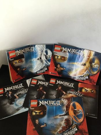 Lego ninjago lot 6 NOTICEs sets 70645 70636 70633 70648 70644