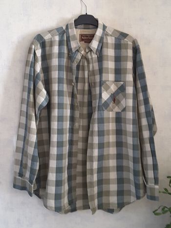 Chemise à carreaux, coton et lin – Malboro Classics – X Large