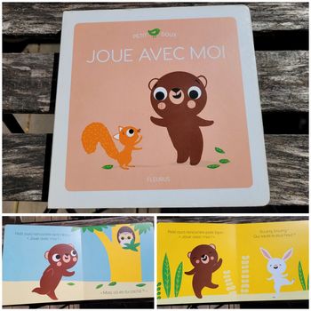 Livre tout carton Éditions Fleurus collection Petit Doux 🐿 Joue avec moi 🐻 71