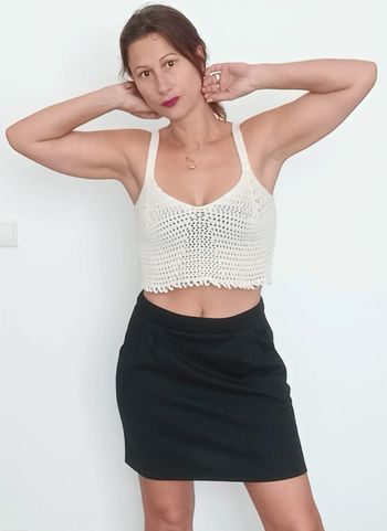 Top crop crochet