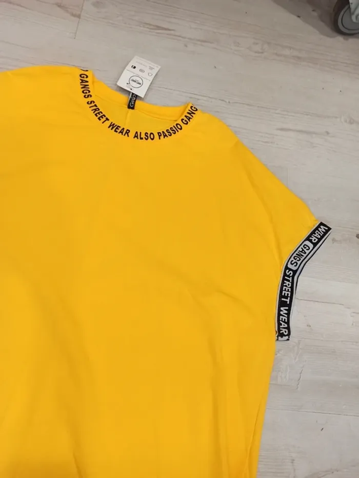 Tee shirt jaune uni homme xxl - photo numéro 2