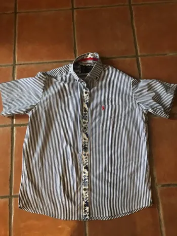 Chemise bleu à rayures excellent état jamais portée