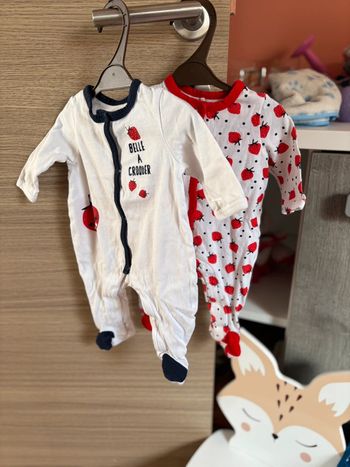 Lot de 2 grenouillère bébé