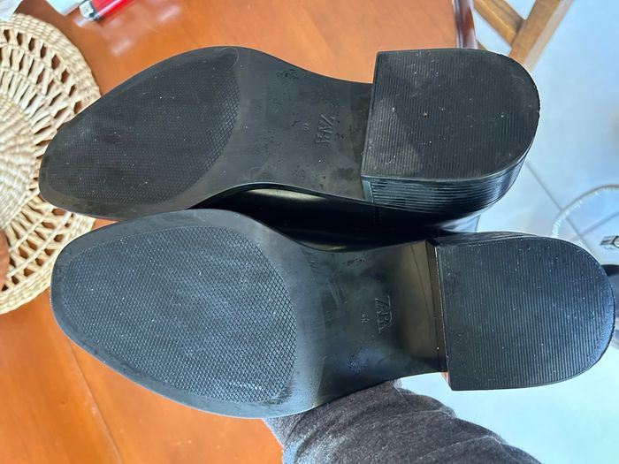 Zara boots/ bottines noires T 40 - photo numéro 4