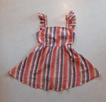 Blouse rayée à brides avec noeud dans le dos