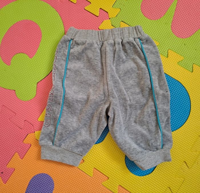 Ensemble veste jogging gris/blanc, kitchoun, taille 3 mois (60 cm) - photo numéro 7