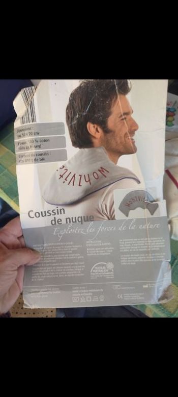 #kytieaccessoireunisexe. Coussin de nuque réchauffant déhoussable