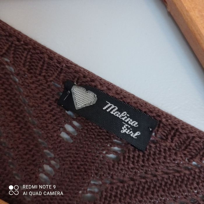 Pull marron ajouré t36/38 - photo numéro 4
