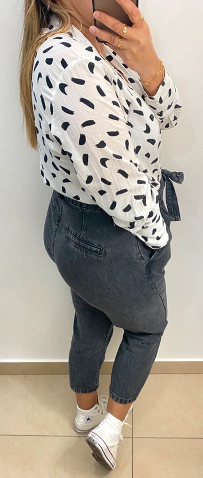 Superbe Blouse Croisé Style Cache Coeur Imprimée Taille 40-42 - photo numéro 7