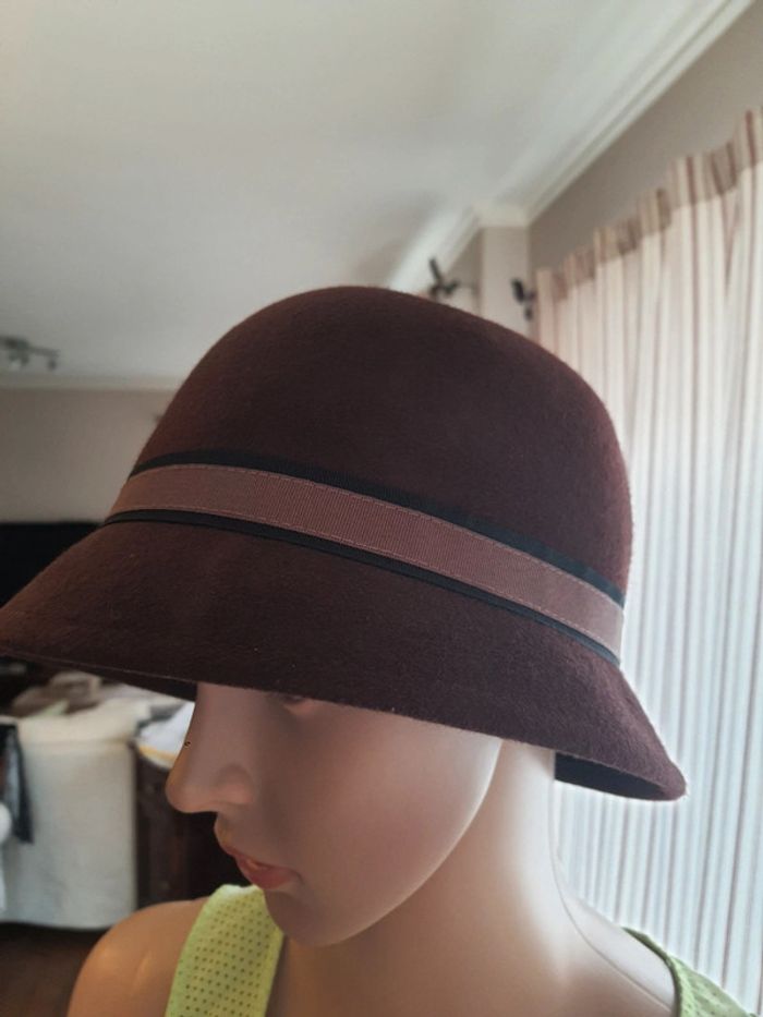 Chapeaux femme marron Veritas en laine 56cm - photo numéro 11