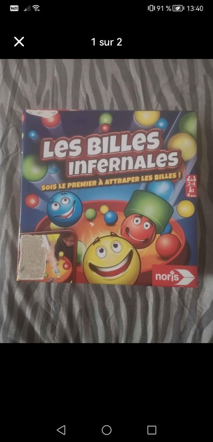 Jeu pour enfant les billes infernales
