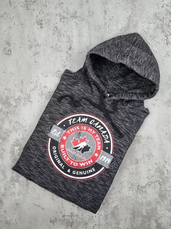 Pull à capuche Team Canada noir – Taille S Homme
