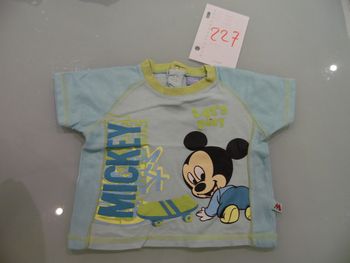 t-shirt 6 mois manche court disney mickey