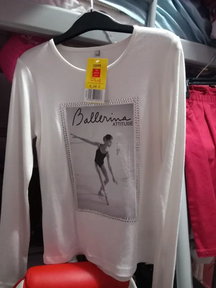 Maillot manches longues 12 ans neuf