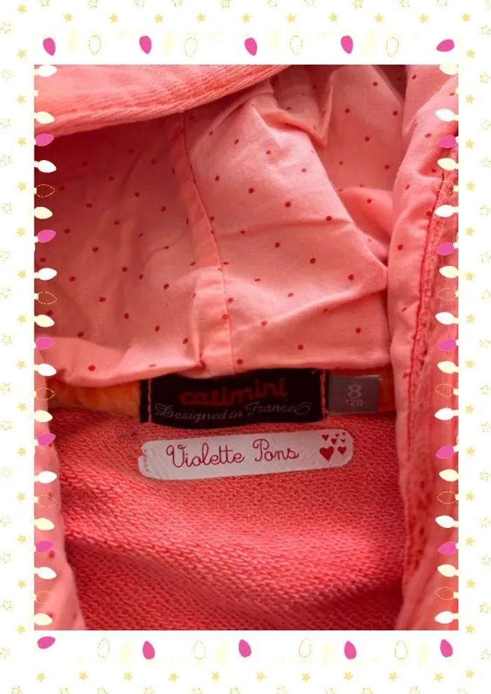 🧡 Gilet à capuche Catimini - Taille 8 ans 🧡 - photo numéro 4