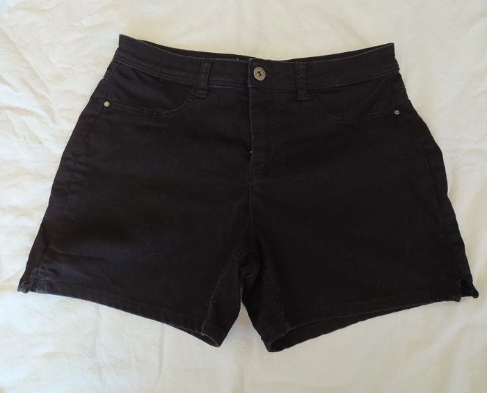 Short en jean noir extensible Taille 38
