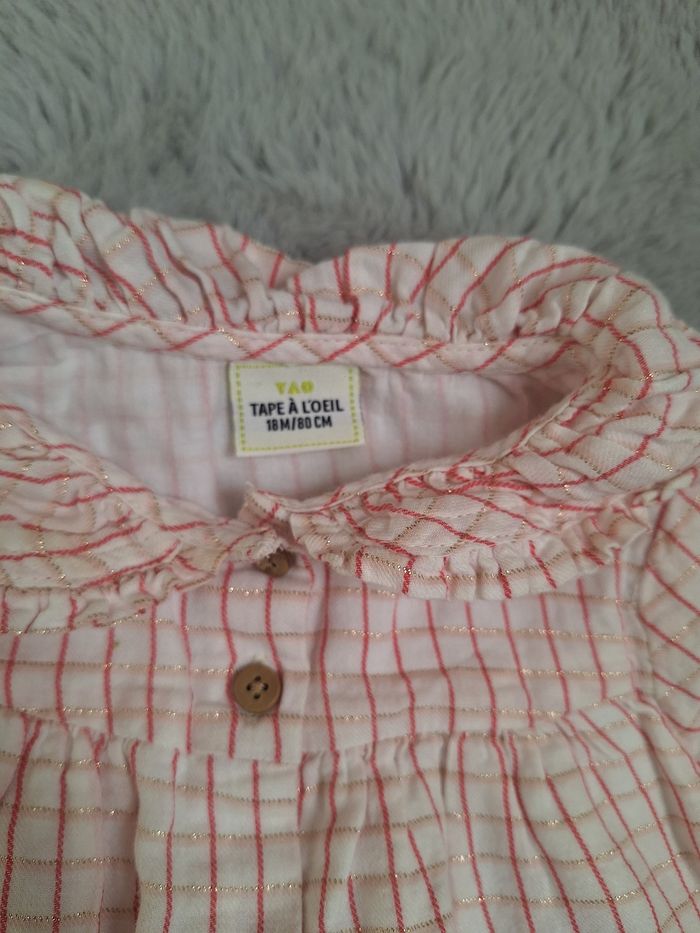 Lot robe et blouse bébé fille 18 mois - photo numéro 7