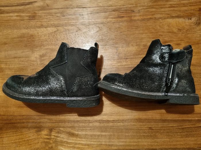 Bottines noir pailleté Taille 24 - photo numéro 3