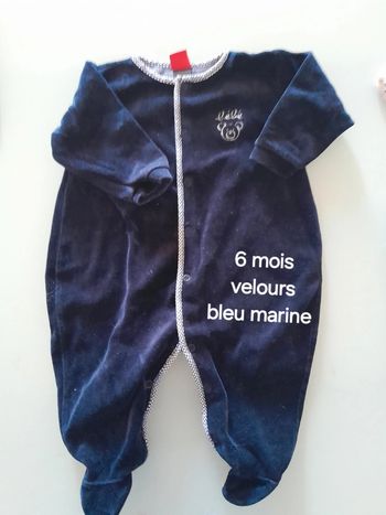 Pyjama bleu marine 6m
