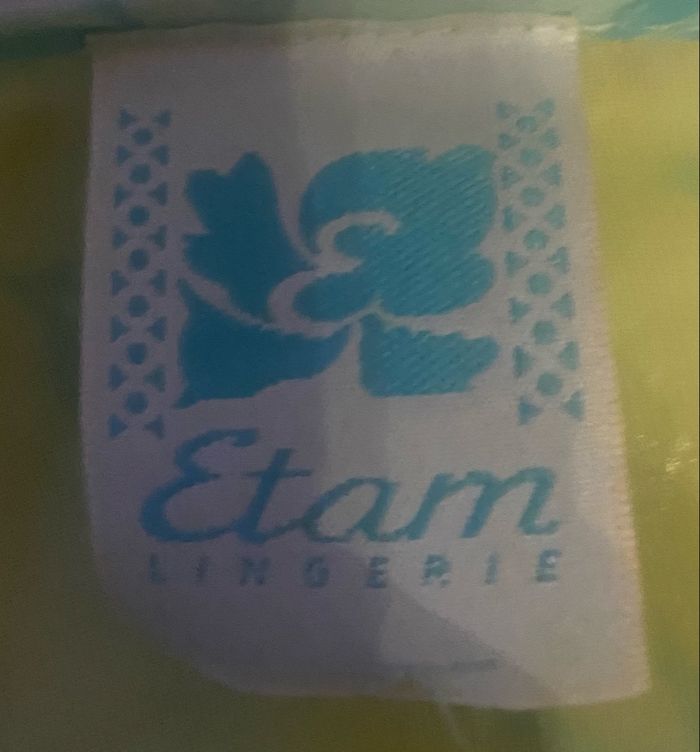 Nuisette à motifs »Etam »verte et jaune - photo numéro 7