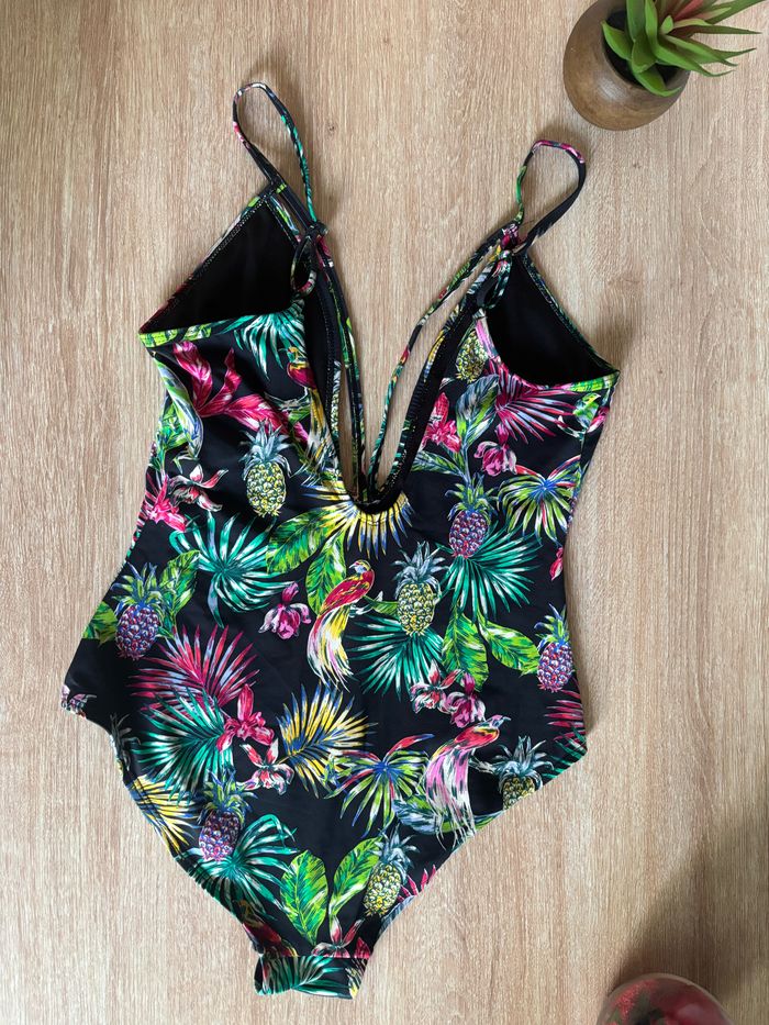 Maillot de bain une pièce imprimé tropical atmosphère taille S/M - photo numéro 5
