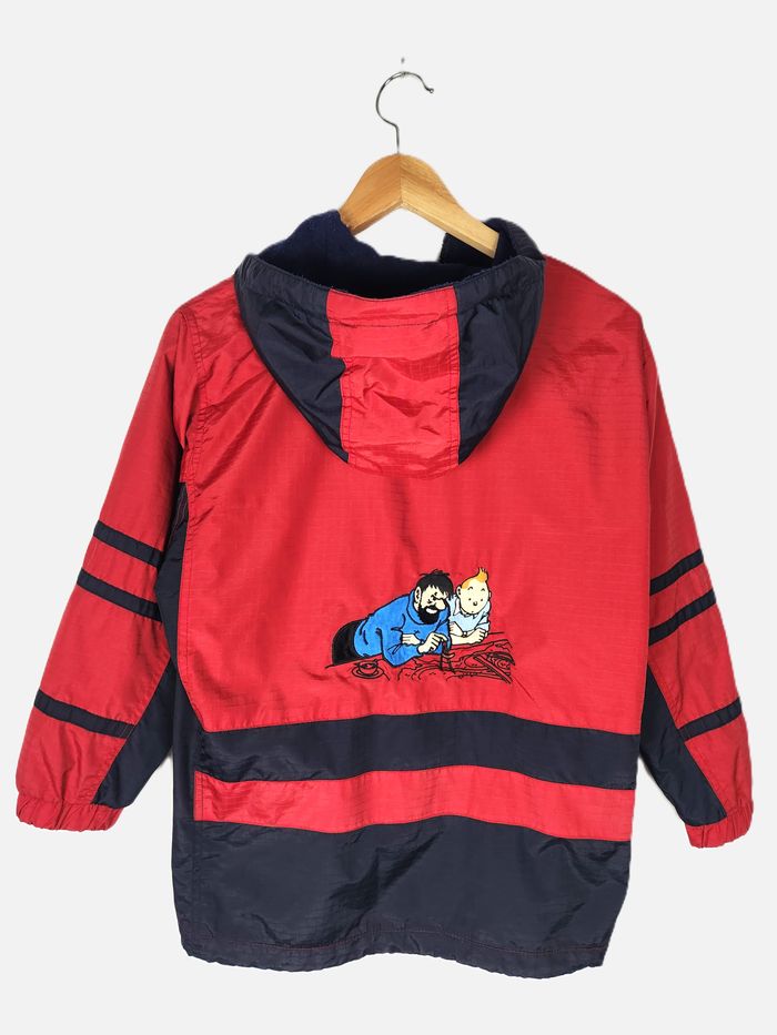 Veste Enfant Tintin - Coupe-vent à capuche - Rouge - Taille 10 ans - photo numéro 5