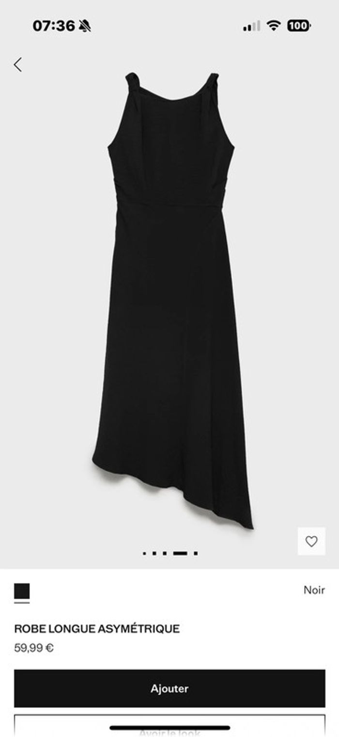 Robe noire longue mango neuve avec étiquette - photo numéro 4