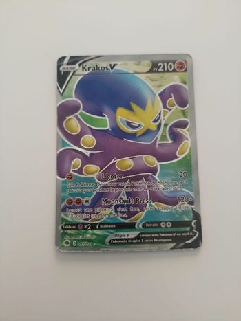 Carte pokémon Krakos V