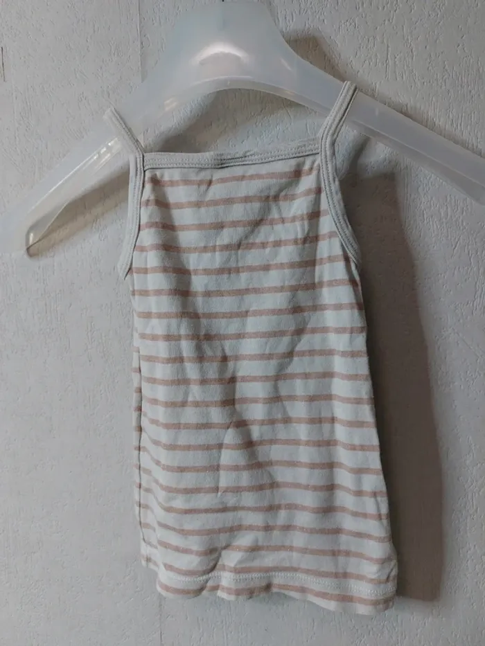 Tee-shirt rayé débardeur "Petit bateau" - photo numéro 3