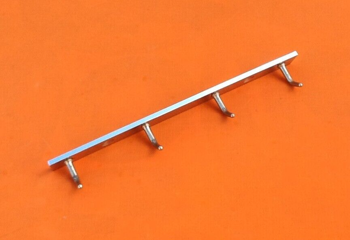 Années 1960 Patère / Support mural universel 4 crochets pour torchons, gants, clés - photo numéro 4