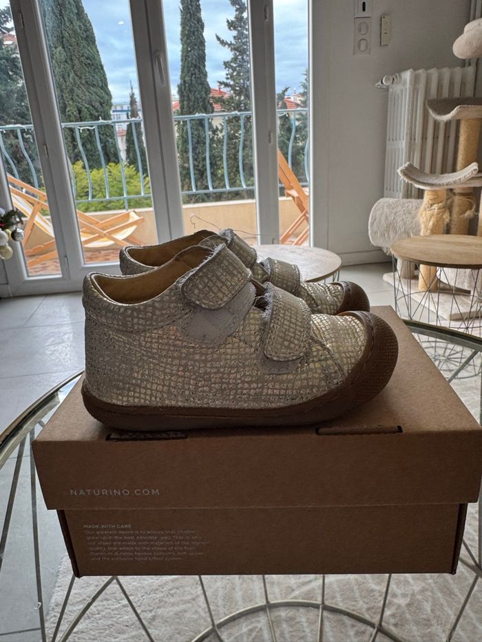 Chaussure bottes Naturino T23 Doré - photo numéro 3