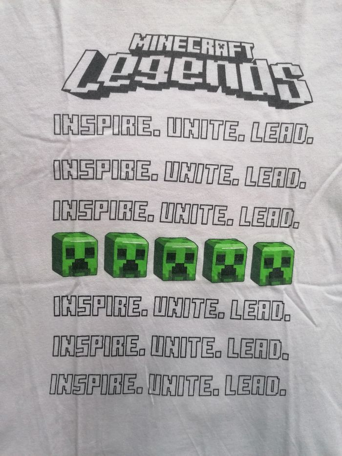 T-shirt manches courtes Minecraft legends 🟩 mixte 12 ans - photo numéro 2