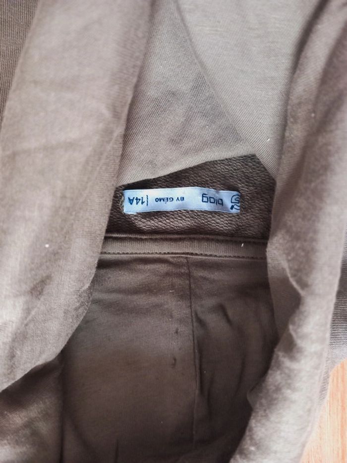 Sweat kaki col montant – Biog by Gémo – Taille 14 ans - photo numéro 2